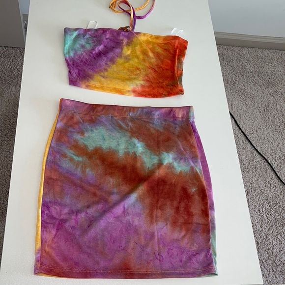 SHEIN Dresses & Skirts - Tie dye 2 piece never worn make offers size xs🌺🌺🌺